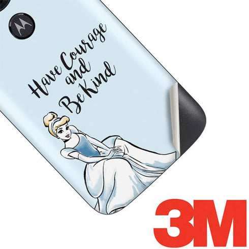 Disney Princess Cinderella Have Courage and Be Kind Art Moto E5 Play Skin